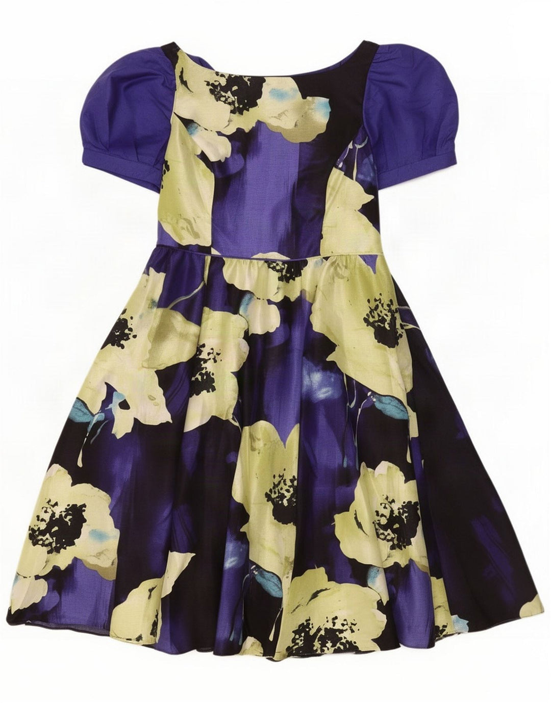 Monsoon Robe trapèze pour femme UK 12 Polyester floral multicolore moyen