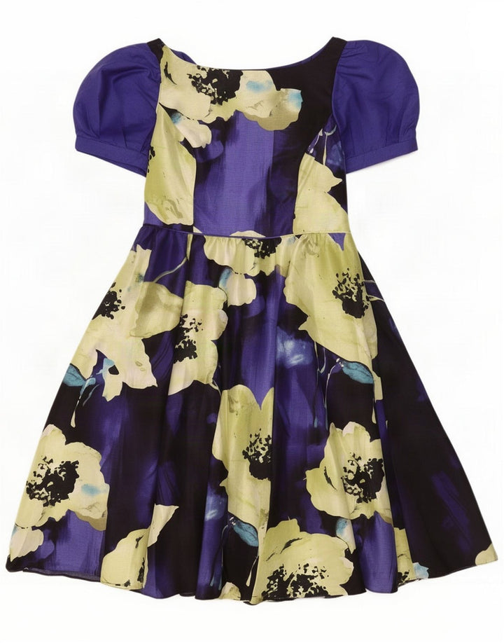 Monsoon Robe trapèze pour femme UK 12 Polyester floral multicolore moyen