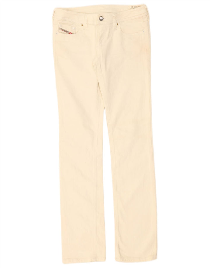 Diesel Jean Lowky Slim Femme W30 L34 Coton Blanc Cassé