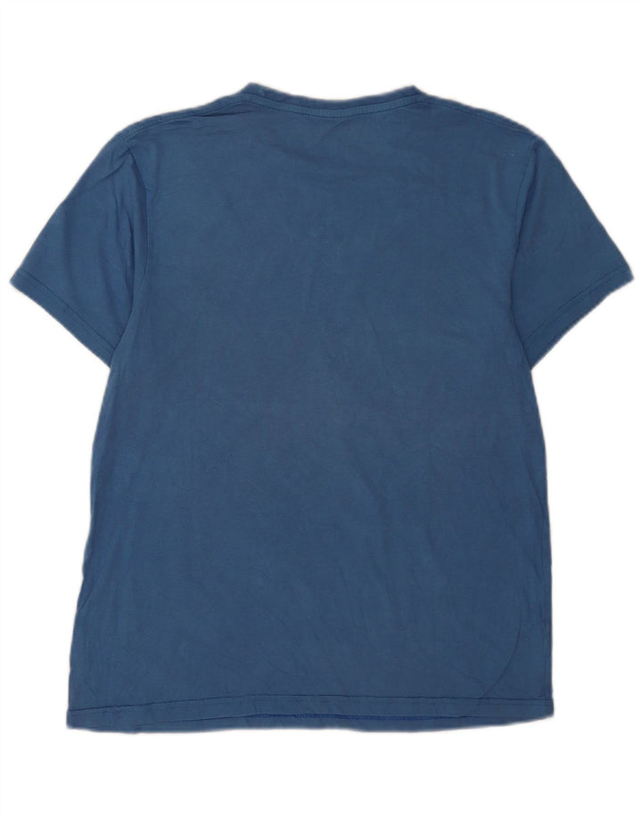 Billabong Mens Graphic T-Shirt Top Small Bleu Coton
