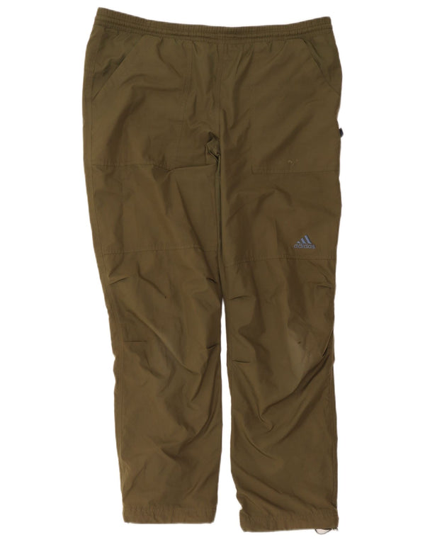 Adidas Pantalon de survêtement pour homme Kaki moyen Polyester