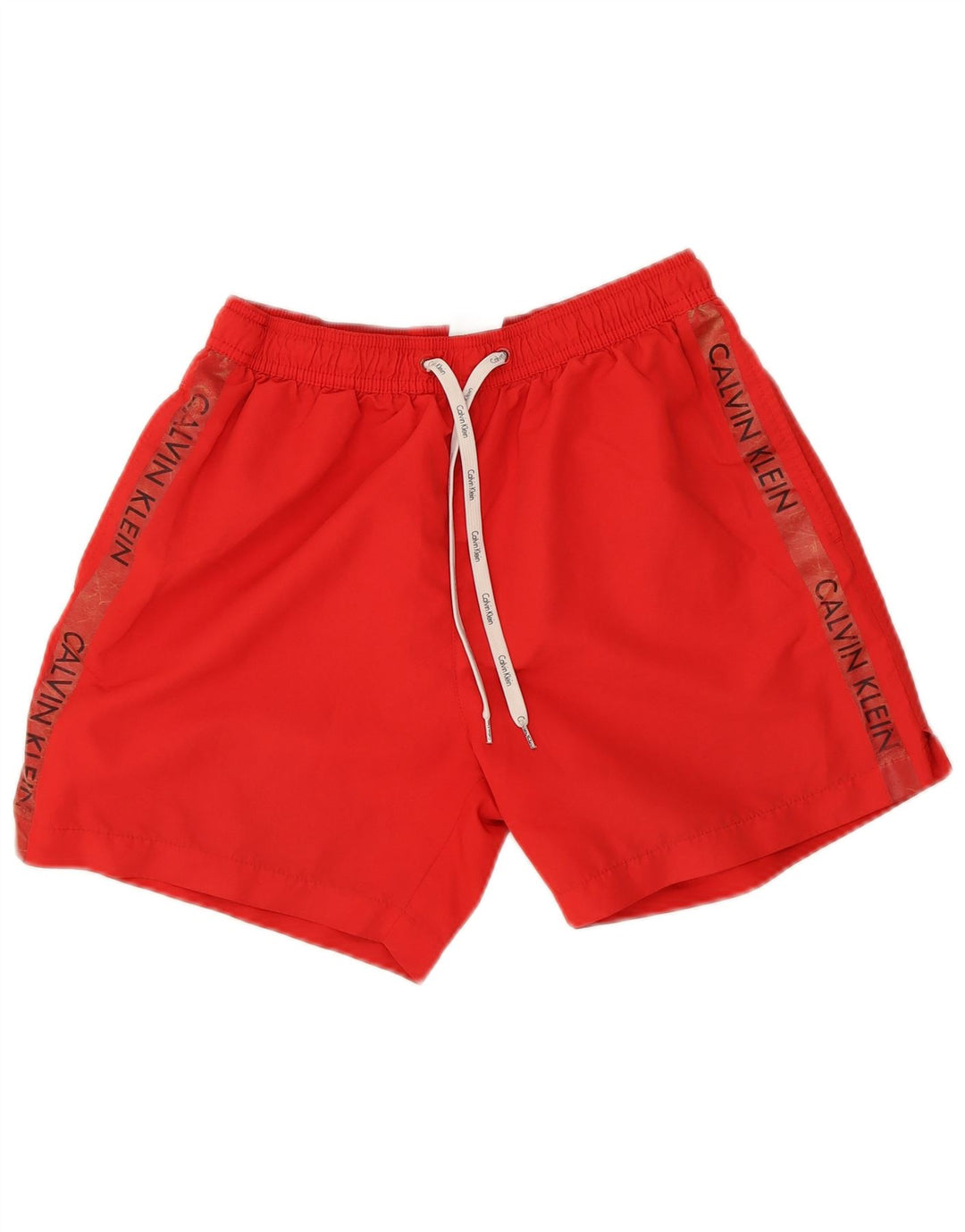 Calvin Klein Short de Bain Graphique Homme Rouge Moyen Polyester