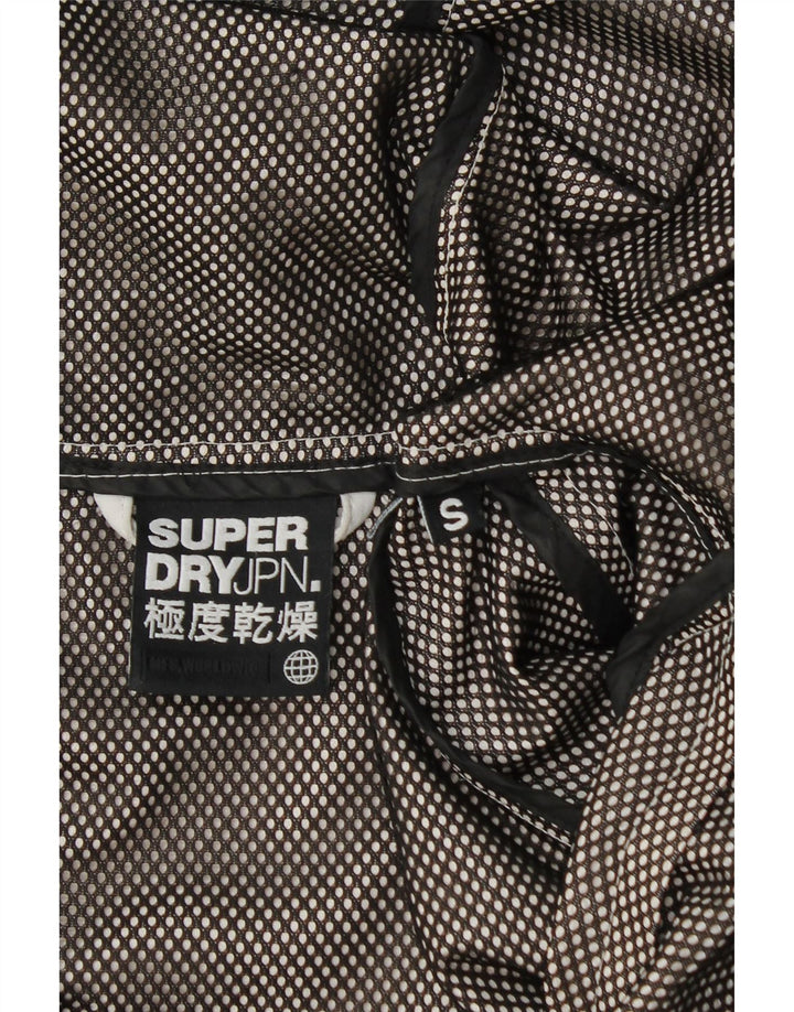 Superdry Veste de pluie à capuche pour homme UK 36 Small Gris