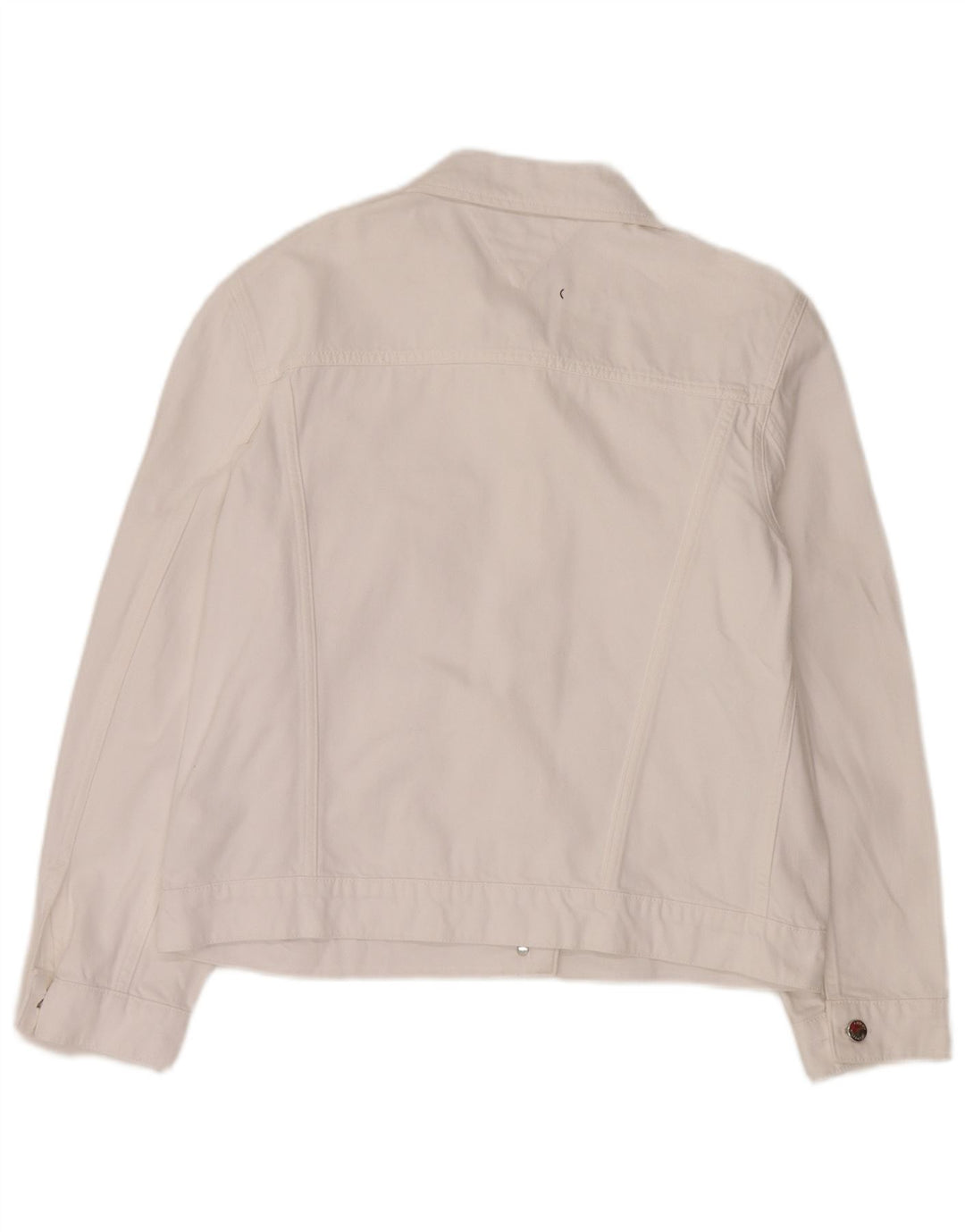 Tommy Hilfiger Veste en jean pour femme US 12 Grand coton blanc