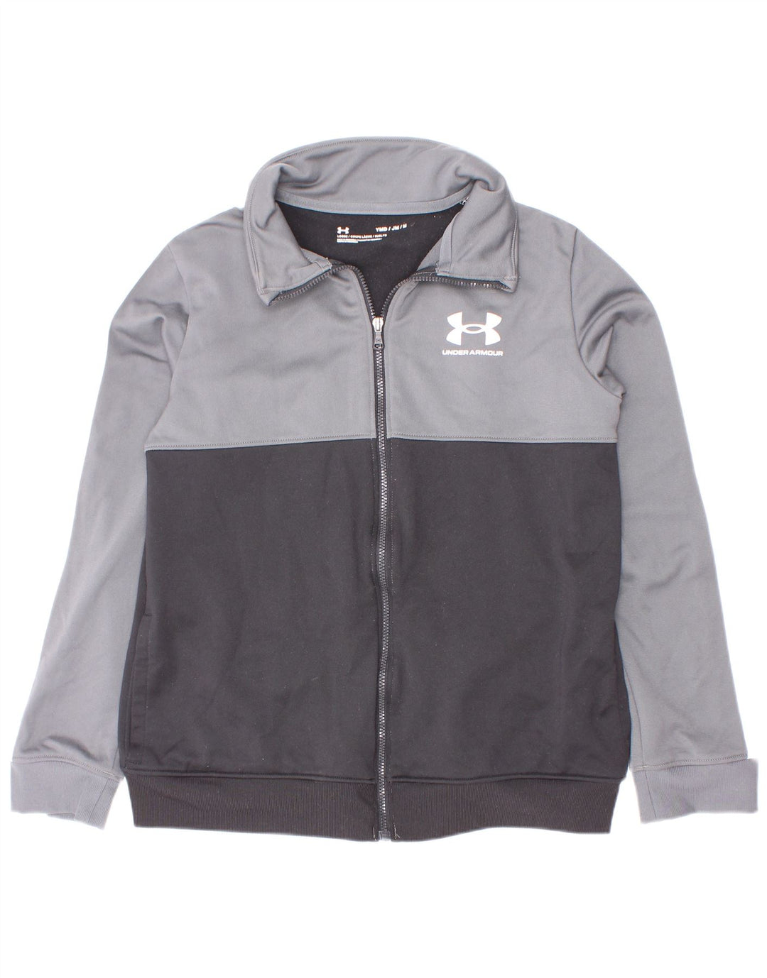 Under Armour Veste de Survêtement Garçon 9-10 Ans Gris Moyen Colourblock