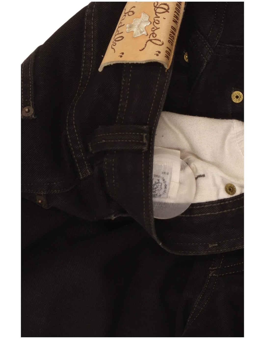 DIESEL Jean droit homme W36 L28 coton noir