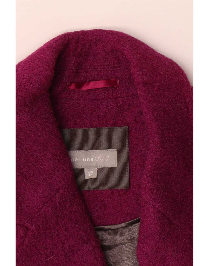 Marks & Spencer Veste blazer Per Una 1 bouton pour femme UK 12 Bordeaux moyen