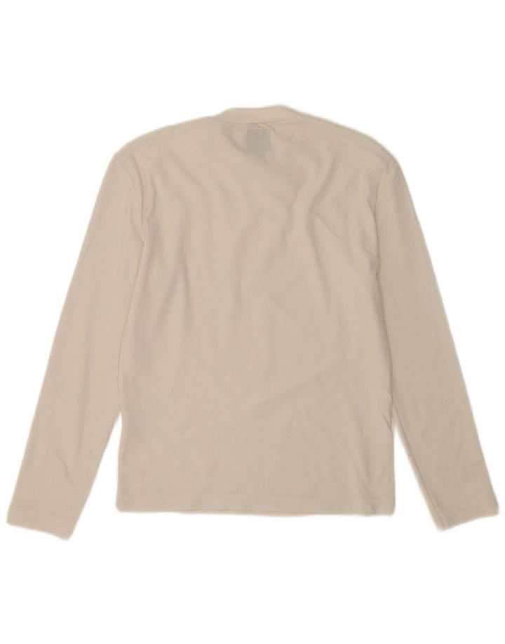 Energie Haut Femme Manches Longues UK 12 Medium Blanc Polyamide