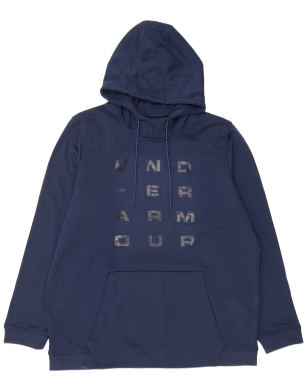 Under Armour Cold Gear Graphic Sweat à capuche pour femme UK 20 2XL Bleu marine
