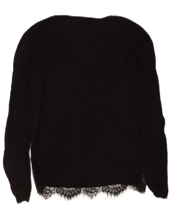 Conbipel Haut à manches longues pour femme UK 42 Medium Noir Floral