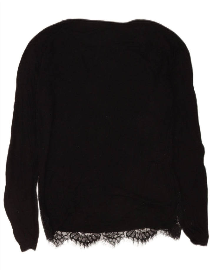 Conbipel Haut à manches longues pour femme UK 42 Medium Noir Floral
