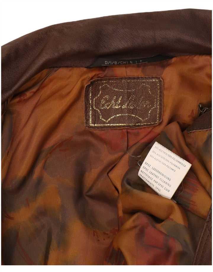 Veste en cuir homme vintage UK 38 Cuir marron moyen Rétro