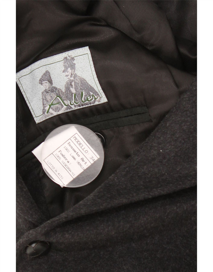 Adler Veste Blazer 3 Boutons Homme EU 54 2XL Gris Laine Vierge