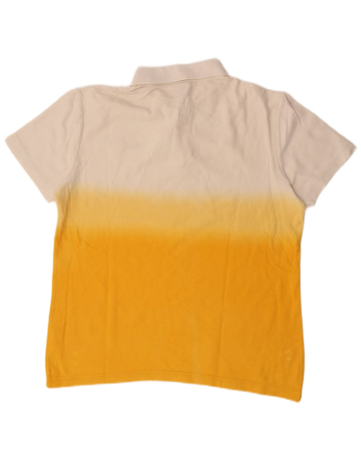 Puma Polo Homme Blanc Moyen Colourblock Cotton