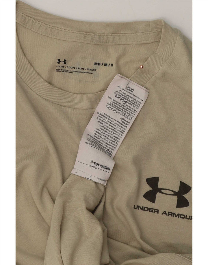 Under Armour T-Shirt Homme Beige Moyen Coton