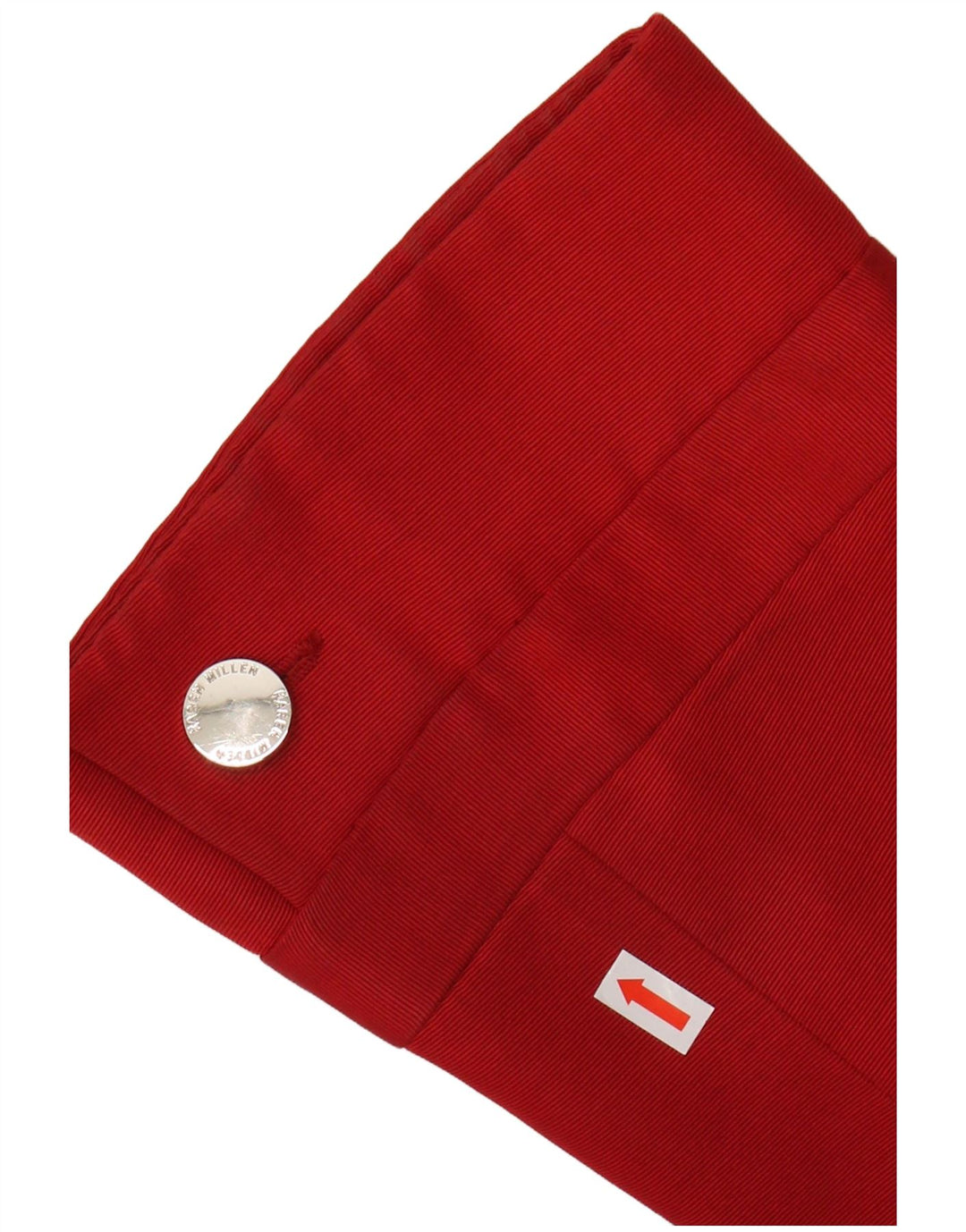 KAREN MILLEN Pardessus à manches 3/4 pour femme UK 10 Petit coton rouge