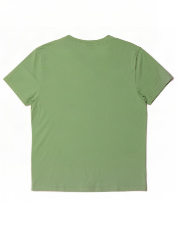 Marc O'Polo T-shirt graphique pour femme UK 16 Large Vert Coton