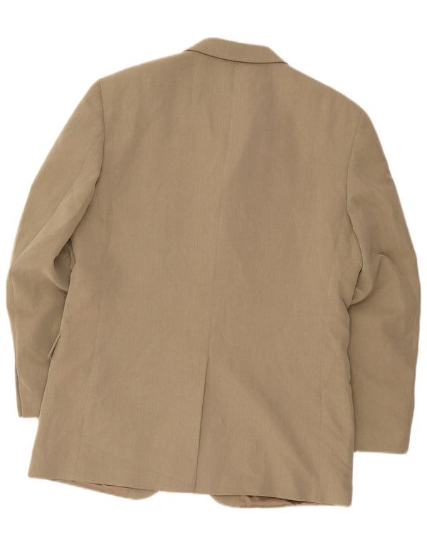 Pierre Cardin Veste Blazer 3 Boutons Homme EU 50 Grand Beige Polyester