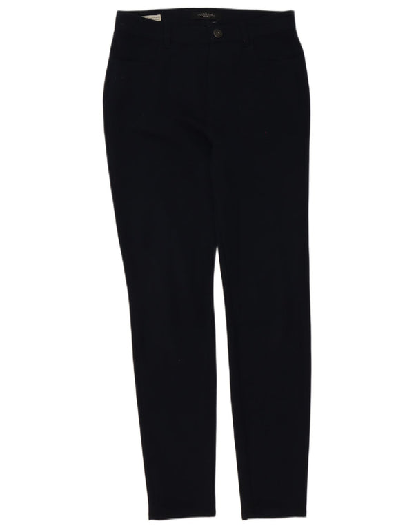 Max Mara Pantalon Chino Slim Femme UK 6 XS W26 L30 Bleu Marine Polyester