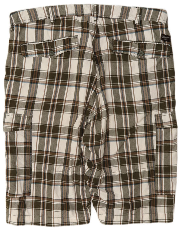 Wrangler Short Cargo Homme W42 2XL Coton à Carreaux Multicolore