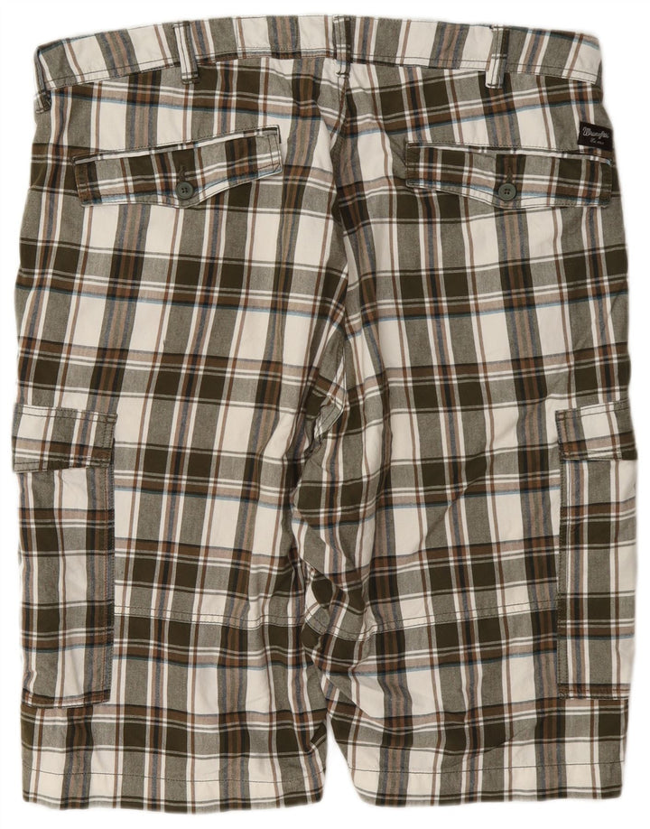 Wrangler Short Cargo Homme W42 2XL Coton à Carreaux Multicolore
