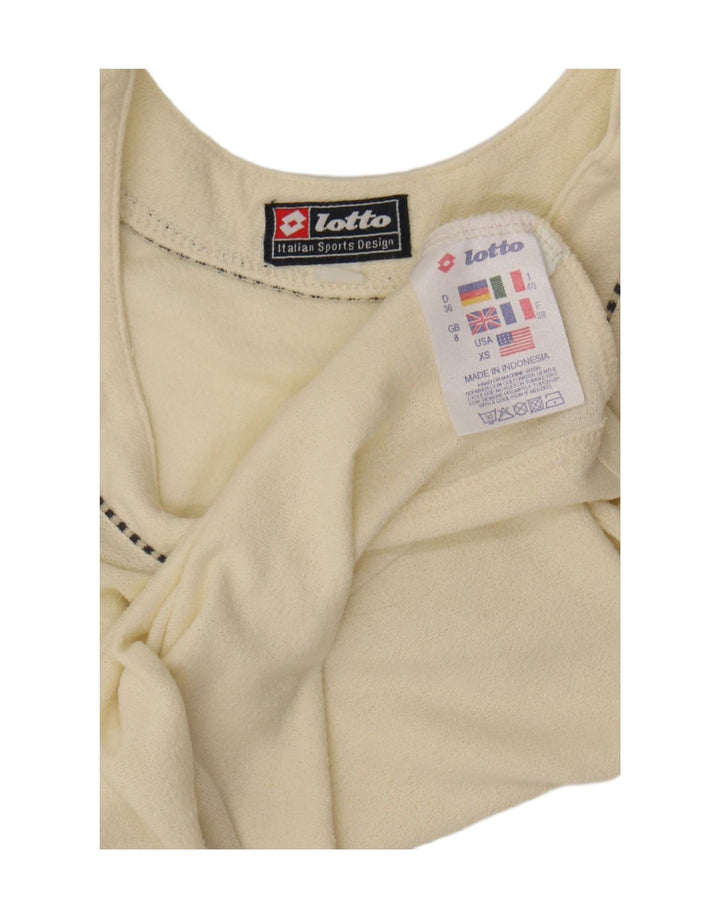 Lotto Débardeur Femme UK 8 Small Coton Blanc Cassé