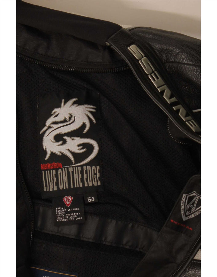 Arlen Ness Veste de motard graphique pour homme Taille 54 Grande moto grise