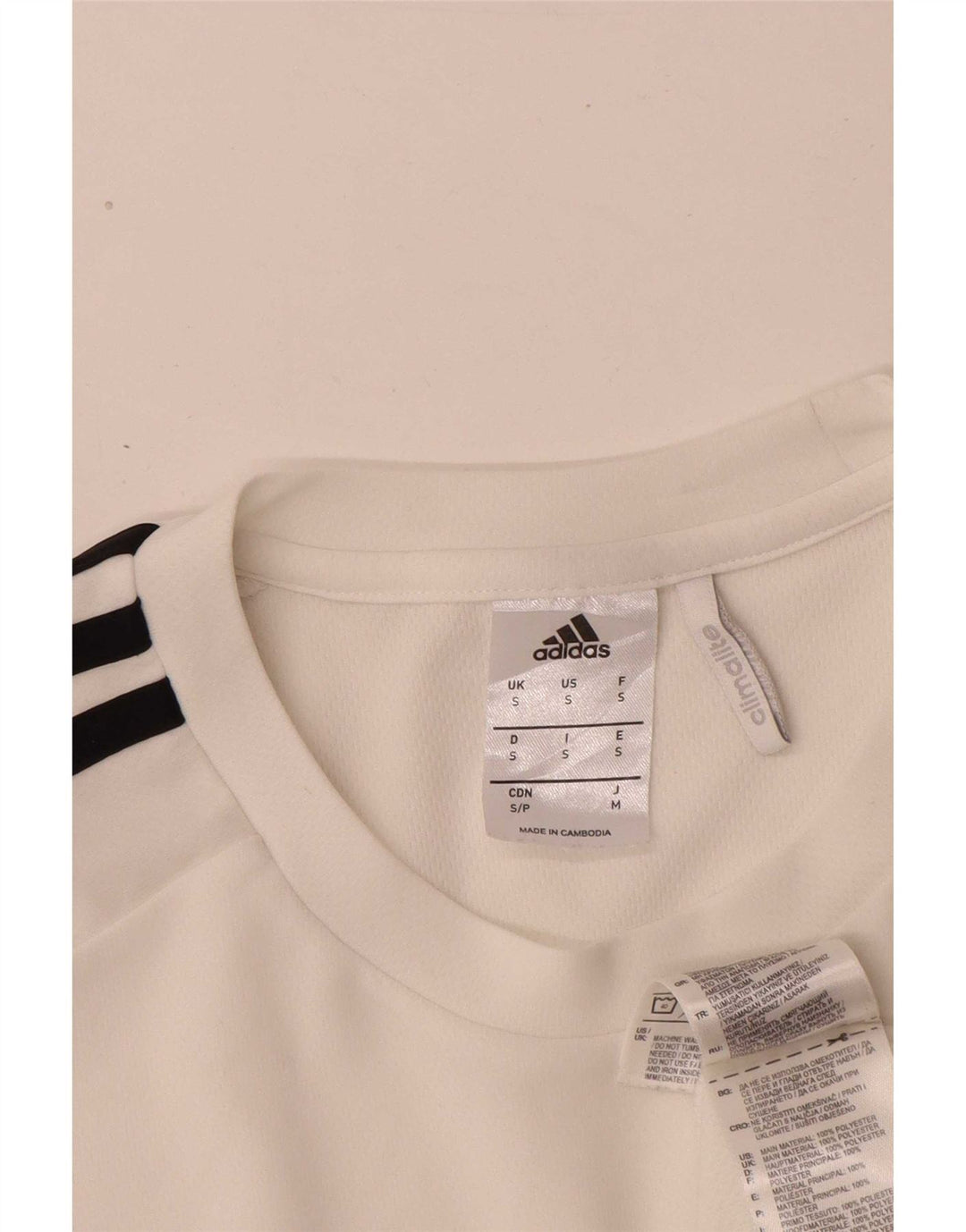 Adidas T-Shirt Homme Haut Petit Blanc Polyester Sports