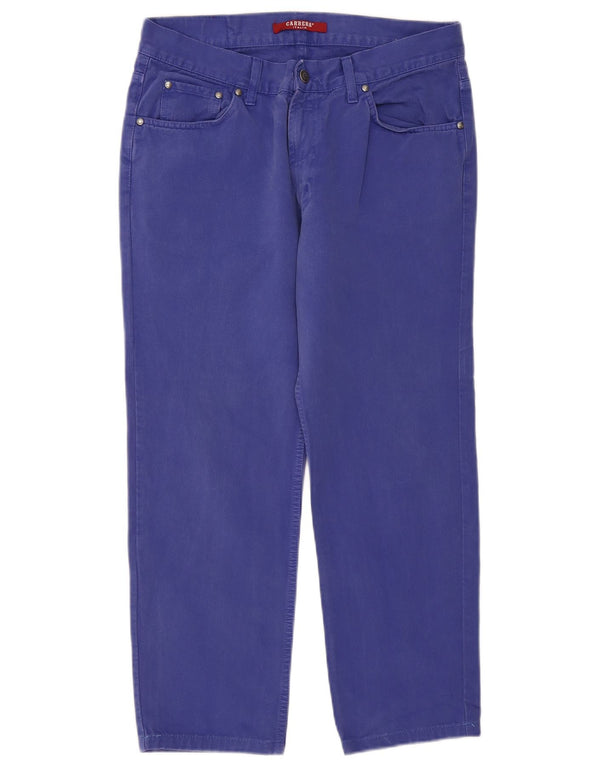 Carrera Pantalon décontracté droit 700 pour femme IT 50 XL W34 L26 Bleu Coton