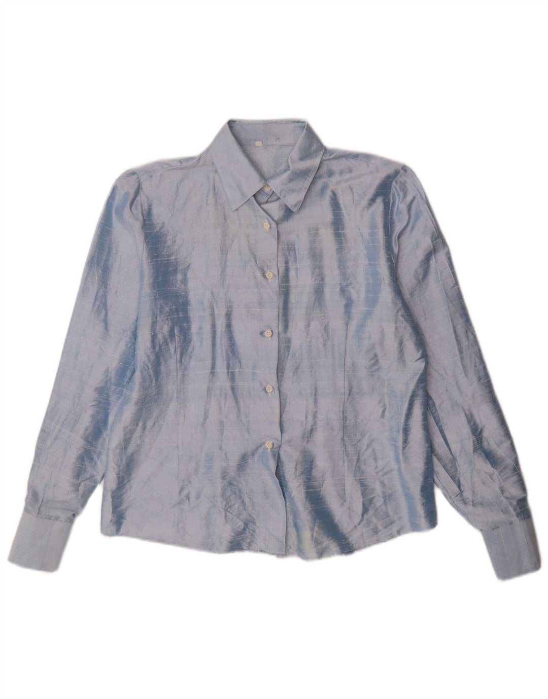 Chemisier chemise femme vintage IT 48 XL Bleu