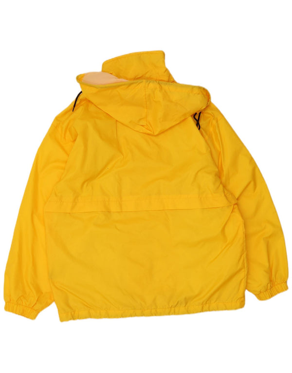 Brugi Veste de pluie à capuche pour homme UK 40 Large Jaune Polyamide