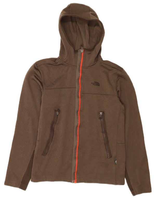 The North Face Pull à capuche zippé pour femme UK 10 Petit Kaki Polyester