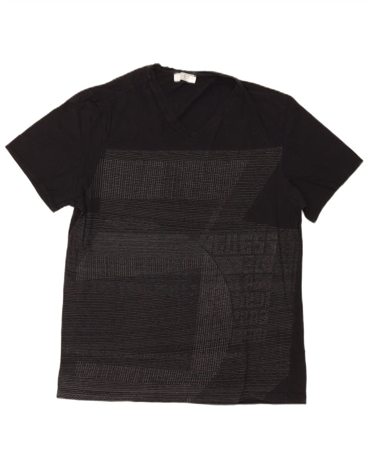 Guess T-shirt graphique pour hommes, grand, noir