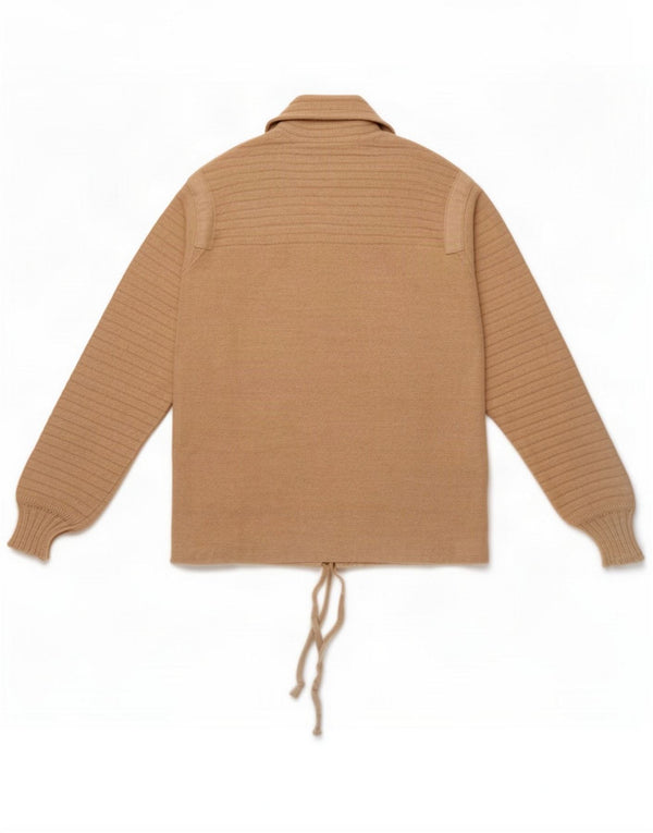 Vintage Mens Cardigan Sweater UK 12 Beige Moyen