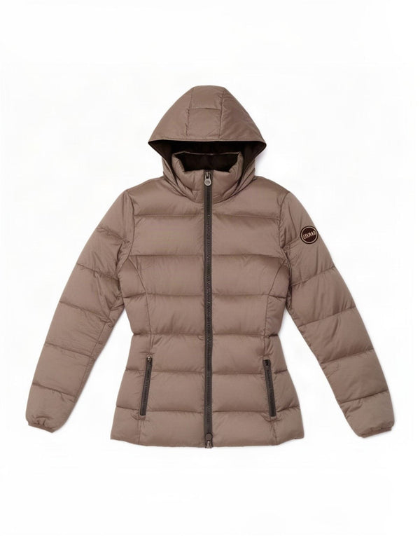 Colmar Veste matelassée à capuche pour femme UK 10 Small Gris Polyester