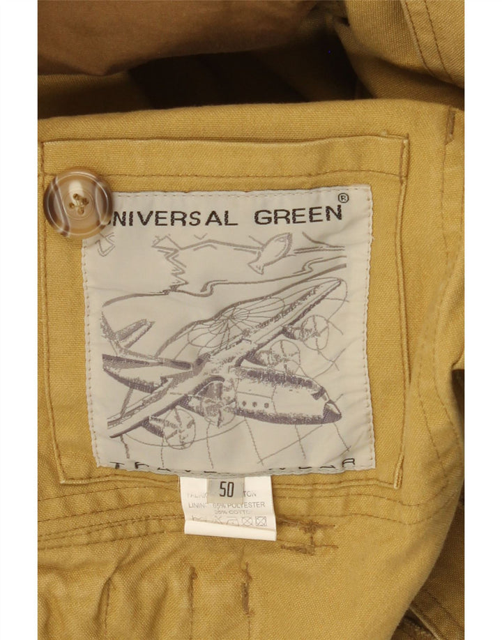 veste utilitaire homme vintage IT 50 Grand coton jaune