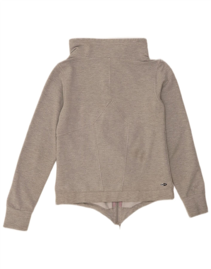 Adidas Veste de survêtement pour femme UK 10 Petit Gris Coton
