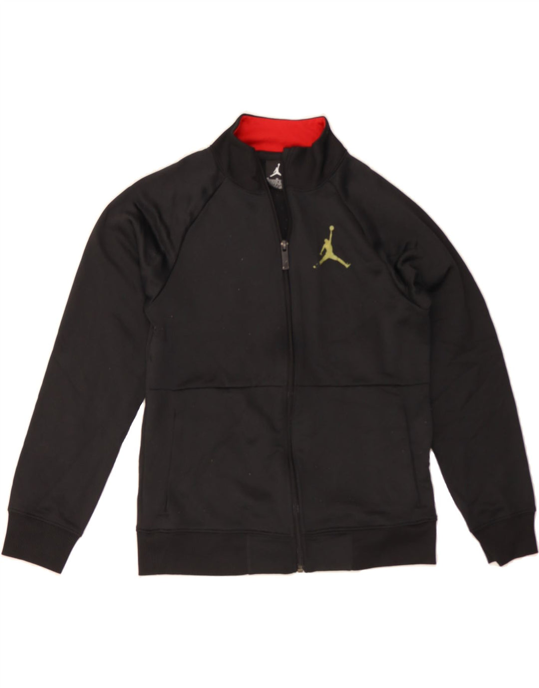 JORDAN Boys Tracksuit Top Jacket 10-11 Years Medium Black Polyester Vintage Jordan and Second-Hand Jordan from Messina Hembry 
