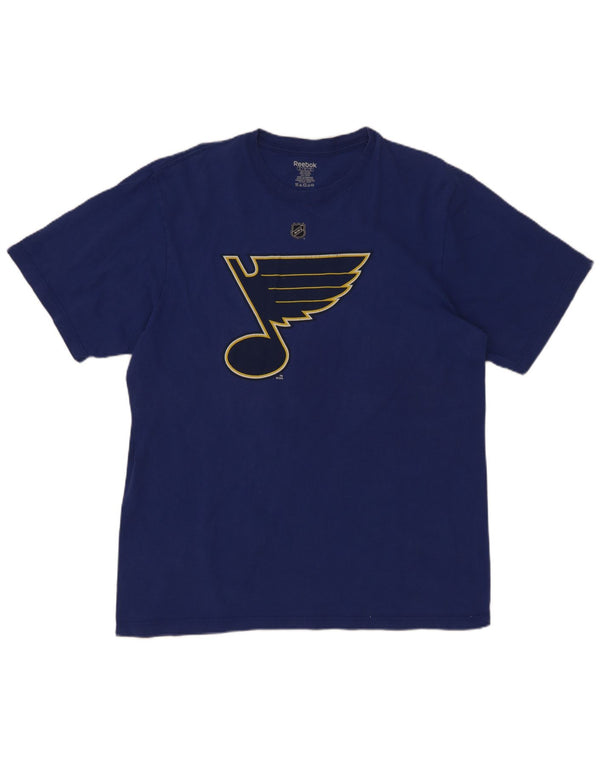 Reebok Tee-Shirt St. Louis Blues Graphic Homme Bleu XL Coton