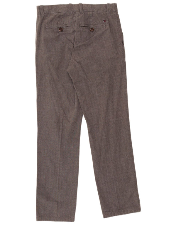 Tommy Hilfiger Pantalon Chino Droit Homme W30 L30 Gris Coton