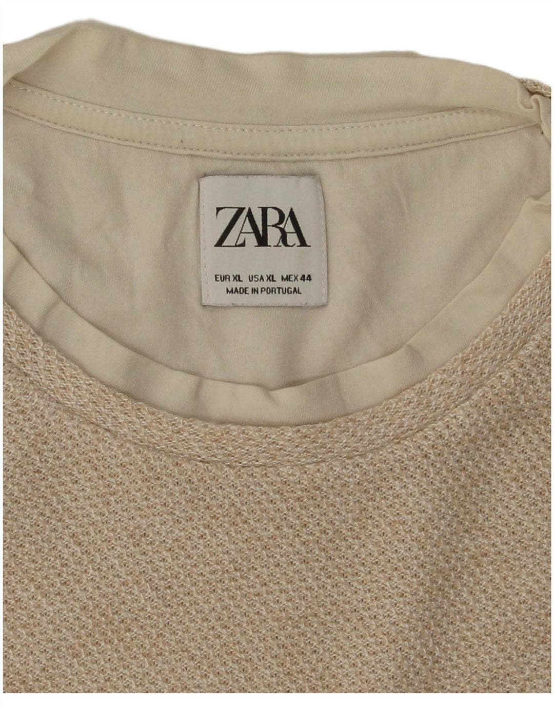 Zara T-Shirt Homme Top XL Beige