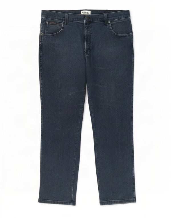 Wrangler Jean Droit Texas Homme W38 L30 Bleu Marine Coton