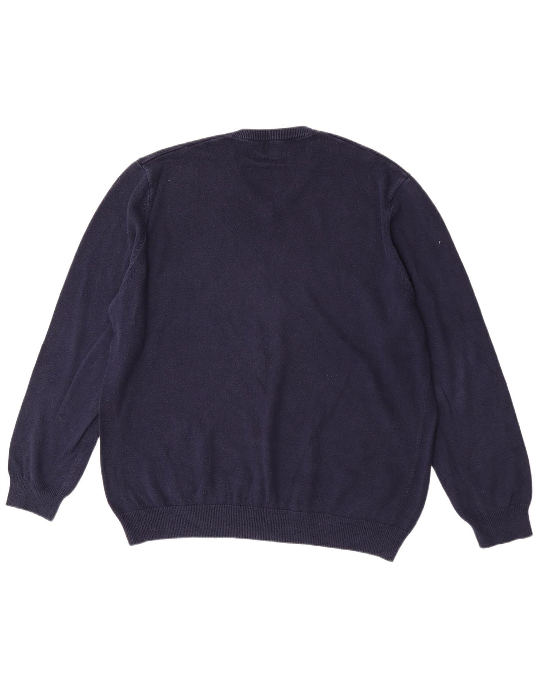 Marks & Spencer Pull col V pour homme 2XL Bleu marine Coton