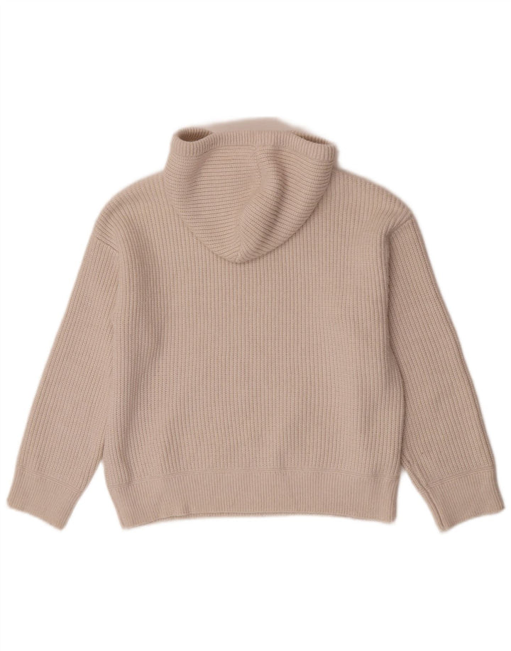 Marks & Spencer Pull à capuche pour femme UK 14 Polyester beige moyen
