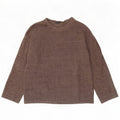 Zara Pull surdimensionné à col rond pour femme UK 10 Petit Gris Polyester