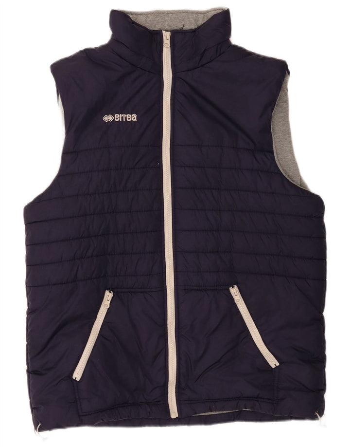 Errea Gilet rembourré pour homme UK 40 Large Bleu marine Nylon