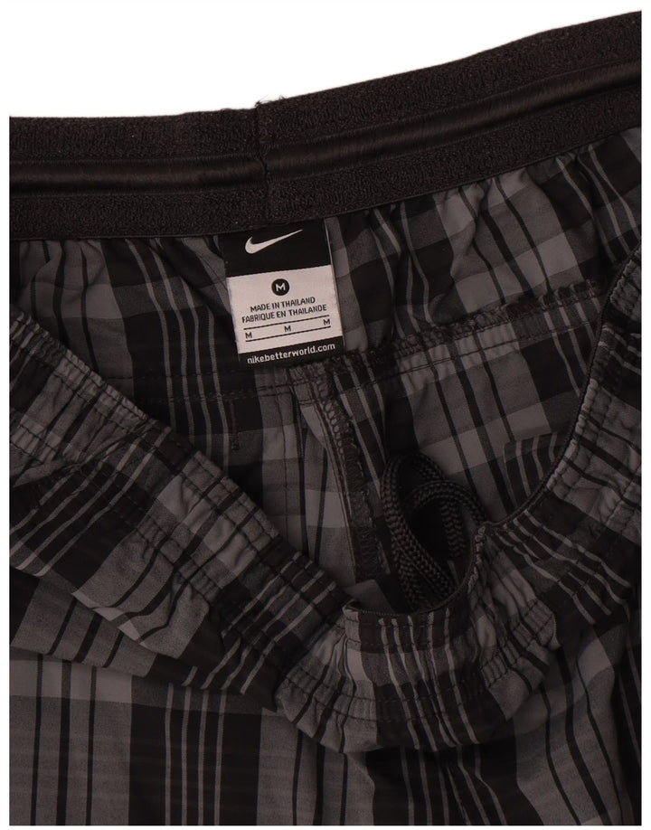 Nike Short de sport pour homme en polyester gris moyen à carreaux