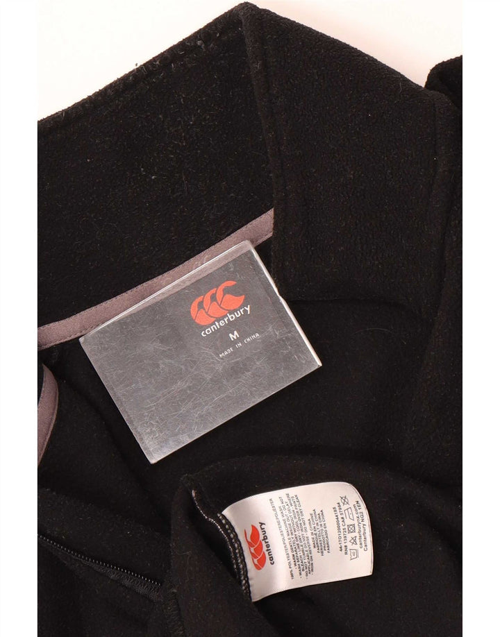 Canterbury Pull Polaire Col Zippé Homme Noir Moyen Polyester