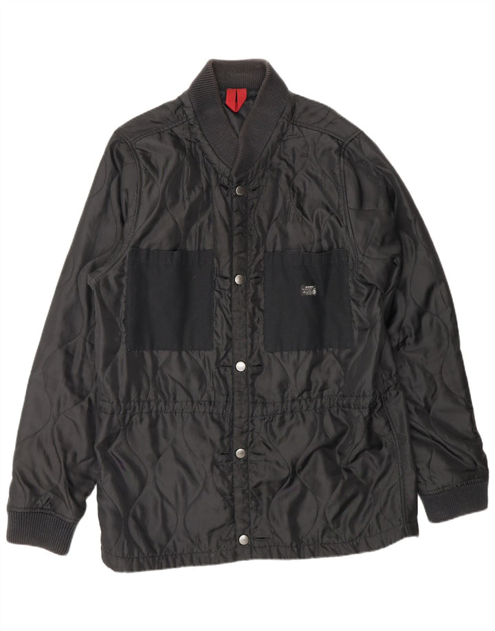 DIESEL Veste matelassée pour homme UK 38 Medium Noir Polyester