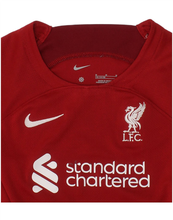 Nike Garçons Liverpool Graphic T-Shirt Top 5-6 ans Rouge